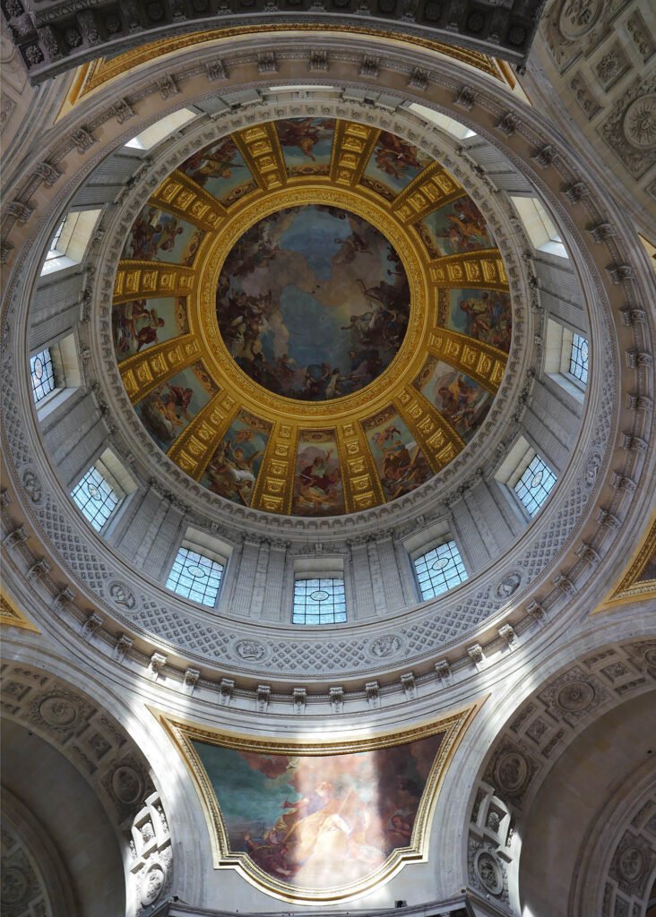View of the Dome ceiling at the Hôtel National des Invalides