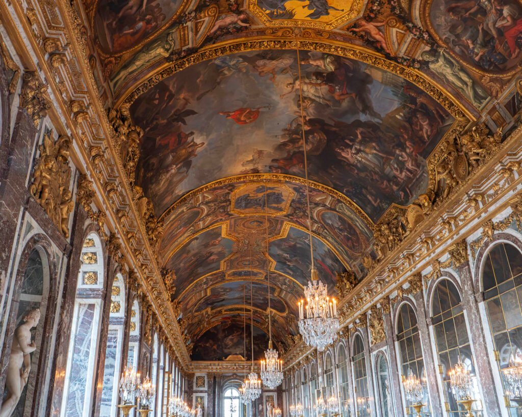 Ceiling of the Hall of Mirrors at Versailles