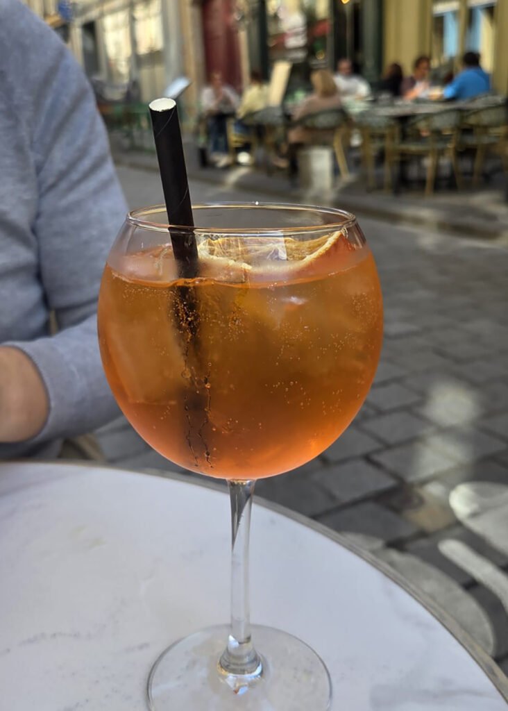 An Aperol Spritz at Maison Satory in Versailles