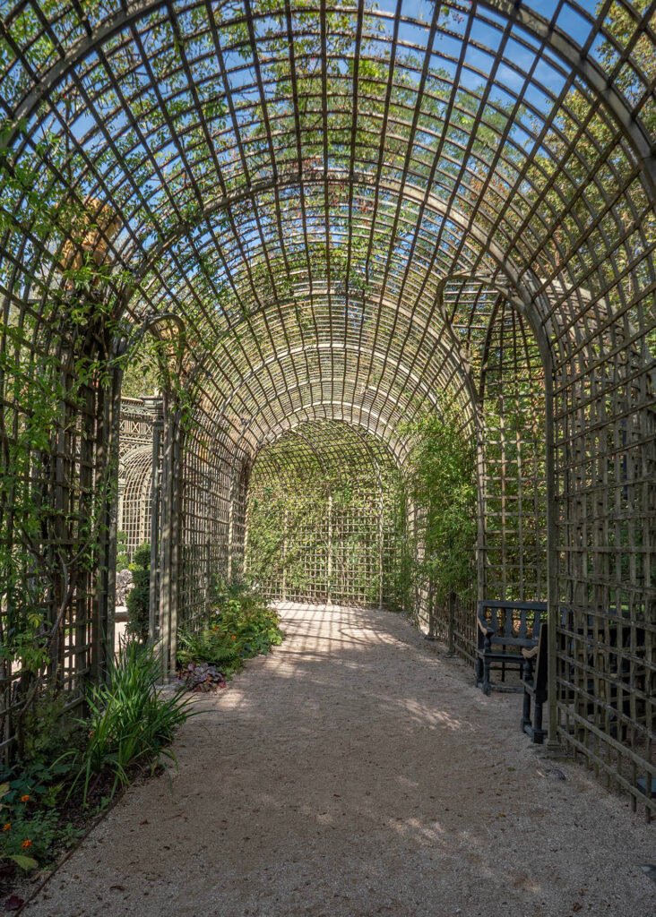 Trellis walkway in the grounds of Versailles
