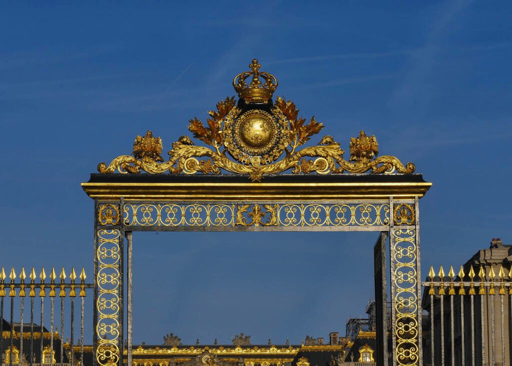The entrance gate at Versailles